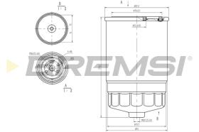 BREMS FE0053 - FILTRO CARBURANTE - FUEL FILTER