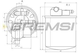 BREMS FE0056 - FILTRO CARBURANTE - FUEL FILTER