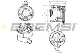 BREMS FE0058 - FILTRO CARBURANTE - FUEL FILTER