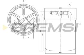 BREMS FE0059 - FILTRO CARBURANTE - FUEL FILTER