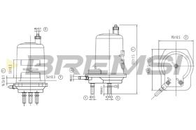 BREMS FE0060 - FILTRO CARBURANTE - FUEL FILTER