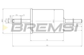 BREMS FE0062 - FILTRO CARBURANTE - FUEL FILTER