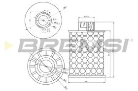 BREMS FE0150 - FILTRO CARBURANTE - FUEL FILTER