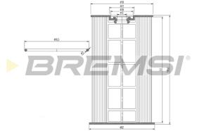 BREMS FE0154 - FILTRO CARBURANTE - FUEL FILTER