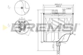 BREMS FE0156 - FILTRO CARBURANTE - FUEL FILTER