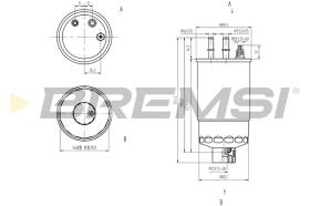 BREMS FE0158 - FILTRO CARBURANTE - FUEL FILTER