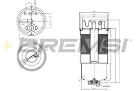 BREMS FE0159 - FILTRO CARBURANTE - FUEL FILTER