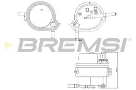 BREMS FE0160 - FILTRO CARBURANTE - FUEL FILTER