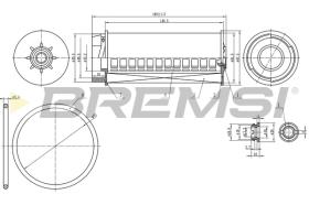 BREMS FE0334 - FILTRO CARBURANTE - FUEL FILTER