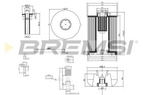 BREMS FE0337 - FILTRO CARBURANTE - FUEL FILTER