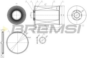 BREMS FE0344 - FILTRO CARBURANTE - FUEL FILTER