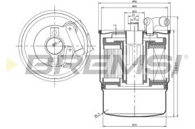 BREMS FE0346 - FILTRO CARBURANTE - FUEL FILTER