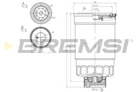 BREMS FE0348 - FILTRO CARBURANTE - FUEL FILTER