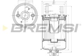 BREMS FE0350 - FILTRO CARBURANTE - FUEL FILTER