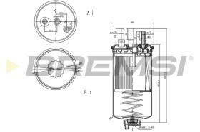 BREMS FE0351 - FILTRO CARBURANTE - FUEL FILTER