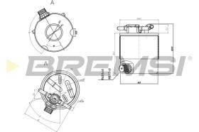 BREMS FE0357 - FILTRO CARBURANTE - FUEL FILTER