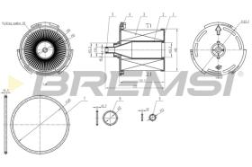 BREMS FE0358 - FILTRO CARBURANTE - FUEL FILTER