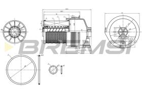 BREMS FE0361 - FILTRO CARBURANTE - FUEL FILTER