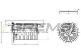 BREMS FE0364 - FILTRO CARBURANTE - FUEL FILTER