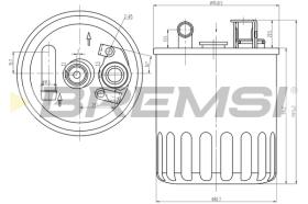 BREMS FE0368 - FILTRO CARBURANTE - FUEL FILTER