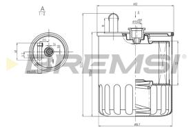 BREMS FE0370 - FILTRO CARBURANTE - FUEL FILTER