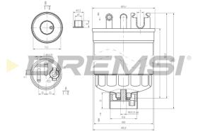 BREMS FE0371 - FILTRO CARBURANTE - FUEL FILTER