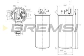 BREMS FE0378 - FILTRO CARBURANTE - FUEL FILTER