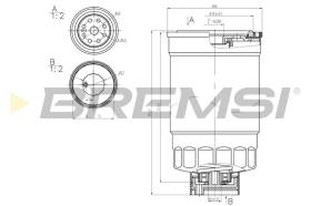 BREMS FE0379 - FILTRO CARBURANTE - FUEL FILTER