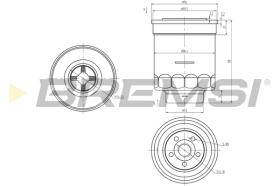 BREMS FE0380 - FILTRO CARBURANTE - FUEL FILTER