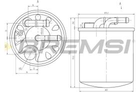 BREMS FE0384 - FILTRO CARBURANTE - FUEL FILTER