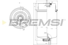 BREMS FE0387 - FILTRO CARBURANTE - FUEL FILTER