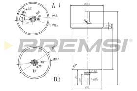 BREMS FE0390 - FILTRO CARBURANTE - FUEL FILTER