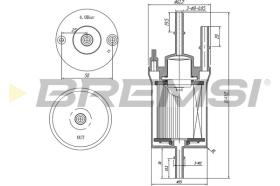 BREMS FE0391 - FILTRO CARBURANTE - FUEL FILTER