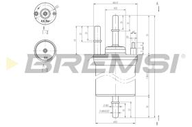 BREMS FE0392 - FILTRO CARBURANTE - FUEL FILTER