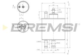 BREMS FE0398 - FILTRO CARBURANTE - FUEL FILTER