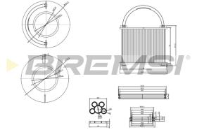 BREMS FE0762 - FILTRO CARBURANTE - FUEL FILTER