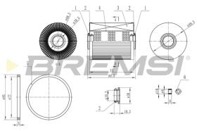 BREMS FE0770 - FILTRO CARBURANTE - FUEL FILTER