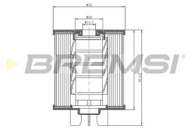 BREMS FE0775 - FILTRO CARBURANTE - FUEL FILTER