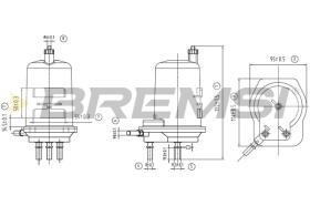 BREMS FE0776 - FILTRO CARBURANTE - FUEL FILTER