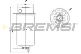 BREMS FE0778 - FILTRO CARBURANTE - FUEL FILTER