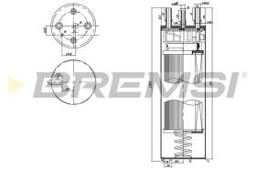 BREMS FE0779 - FILTRO CARBURANTE - FUEL FILTER