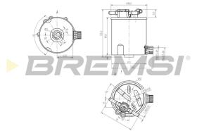 BREMS FE0782 - FILTRO CARBURANTE - FUEL FILTER