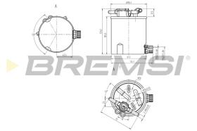 BREMS FE0783 - FILTRO CARBURANTE - FUEL FILTER