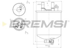 BREMS FE0784 - FILTRO CARBURANTE - FUEL FILTER