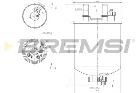 BREMS FE0785 - FILTRO CARBURANTE - FUEL FILTER