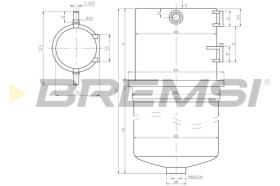 BREMS FE0788 - FILTRO CARBURANTE - FUEL FILTER