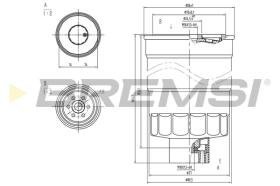 BREMS FE0789 - FILTRO CARBURANTE - FUEL FILTER