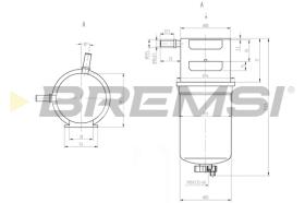 BREMS FE0790 - FILTRO CARBURANTE - FUEL FILTER