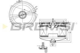 BREMS FE0795 - FILTRO CARBURANTE - FUEL FILTER