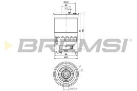 BREMS FE0797 - FILTRO CARBURANTE - FUEL FILTER